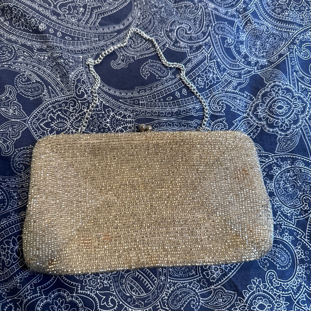 Vintage beaded clutch